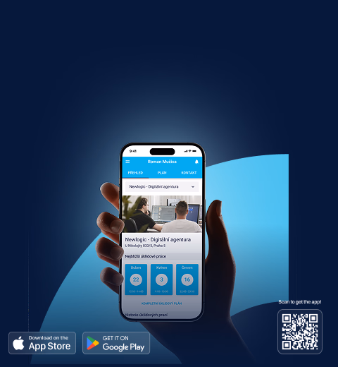 Rozhranní mobilní aplikace Lepší Úklid pro kontrolu stavu úklidu.