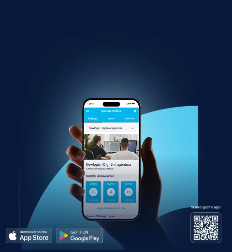 Rozhranní mobilní aplikace Lepší Úklid pro kontrolu stavu úklidu.