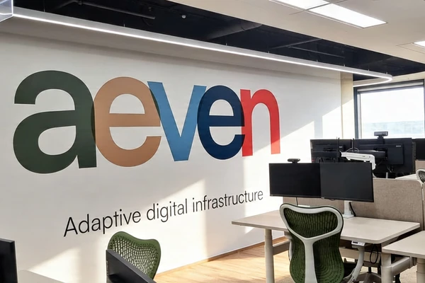 Open space kanceláře Aeven po profesionálním úklidu administrativních prostor